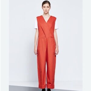 Kowtow red over and over jumpsuit orange size XS